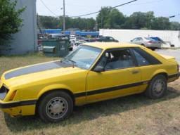 1986 Ford Mustang 5.0 HO - Yellow