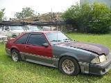 1989 Ford Mustang 5.0 Automatic - Red & Gray thumbnail 2
