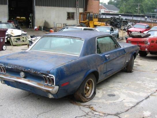 1968 Ford Mustang Inline 6 - Blue thumbnail 2