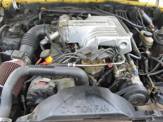 1991 Ford Mustang 5.0 HO T-5 Five Speed - Yellow thumbnail 4