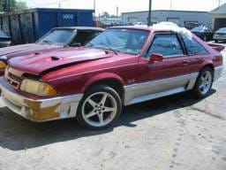1992 Ford Mustang 5.0 T-5 5-Speed - Scarlet / Silver