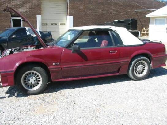 1989 Ford Mustang 5.0 HO AOD Automatic - Burgundy