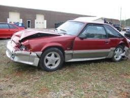 1990 Ford Mustang 5.0 HO T-5 Five Speed - Red & Silver