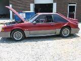 1990 Ford Mustang 5.0 HO T-5 - Red and Gray thumbnail 2