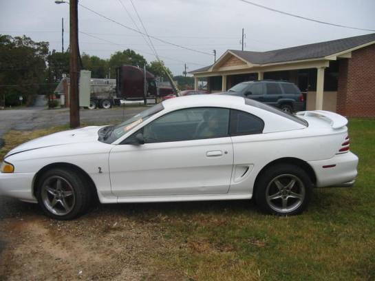 1995 Ford Mustang NO GOOD T-45 - White