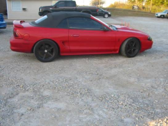 94-98 Ford Mustang Convertible 4.6 Manual - Red thumbnail 2
