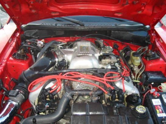 94-98 Ford Mustang Convertible 4.6 Manual - Red thumbnail 3