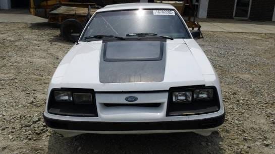 83-86 Ford Mustang Hatchback 5 Manual - White thumbnail 2