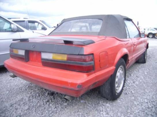 84-86 Ford Mustang Convertible 5 Automatic - Red thumbnail 3