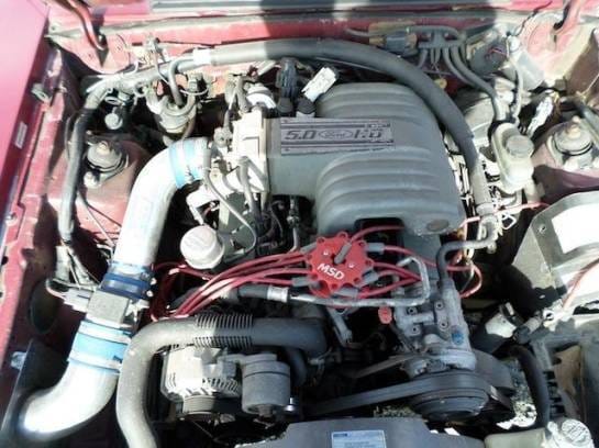 87-93 Ford Mustang Convertible 5 Manual - Red thumbnail 3