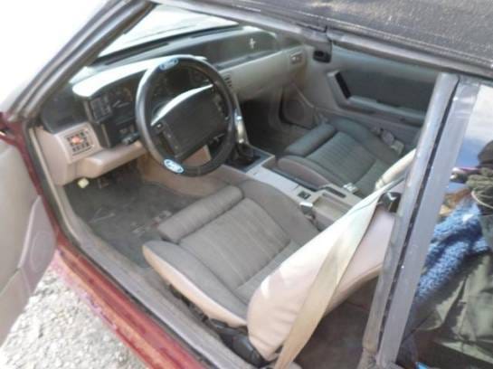 87-93 Ford Mustang Convertible 5 Manual - Red thumbnail 4