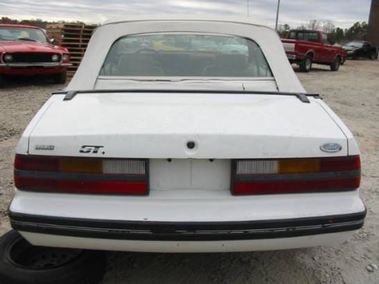 83-86 Ford Mustang Convertible 5 Manual - White thumbnail 5