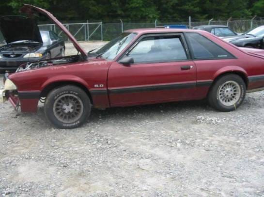 87-93 Ford Mustang Hatchback 5 Manual - Red