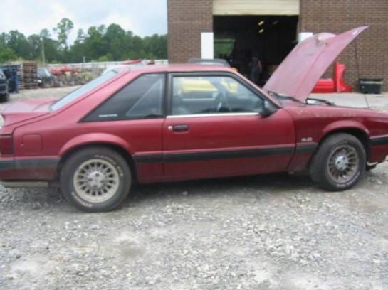 87-93 Ford Mustang Hatchback 5 Manual - Red thumbnail 2