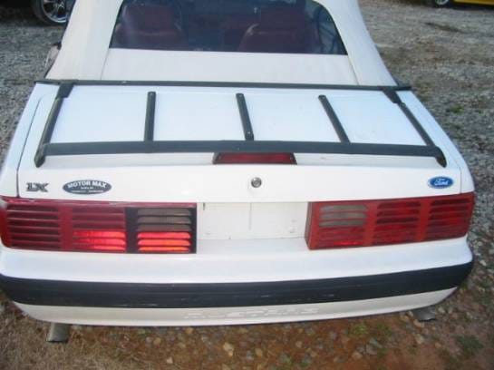 87-93 Ford Mustang Convertible 5 Manual - White thumbnail 2