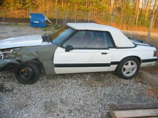87-93 Ford Mustang Convertible 5 Manual - White thumbnail 5