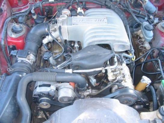 1987 Ford Mustang Convertible 5 Automatic - Maroon thumbnail 4