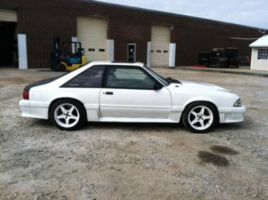 87-93 Ford Mustang Hatchback 5 Manual - White thumbnail 2