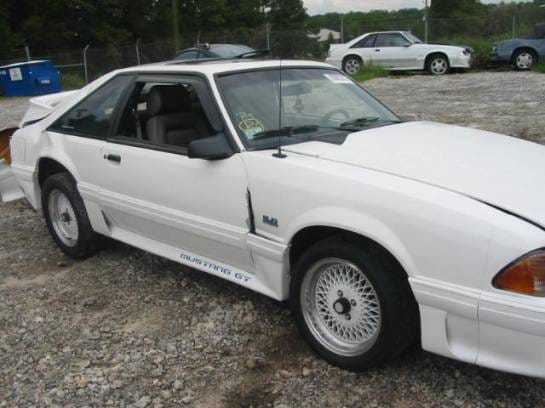 87-93 Ford Mustang Hatchback 5 Manual - White thumbnail 2