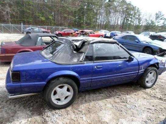 87-93 Ford Mustang Convertible 5 Manual - Blue thumbnail 2