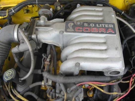 87-93 Ford Mustang Convertible 5 Manual - Yellow thumbnail 3