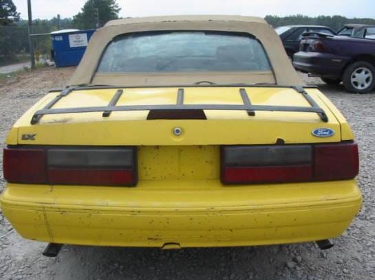 87-93 Ford Mustang Convertible 5 Manual - Yellow thumbnail 5
