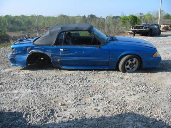 87-93 Ford Mustang Convertible 5 Manual - Blue