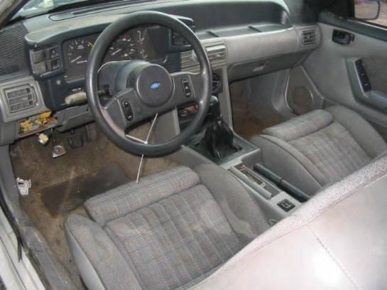 87-93 Ford Mustang Hatchback 5 Manual - White thumbnail 2