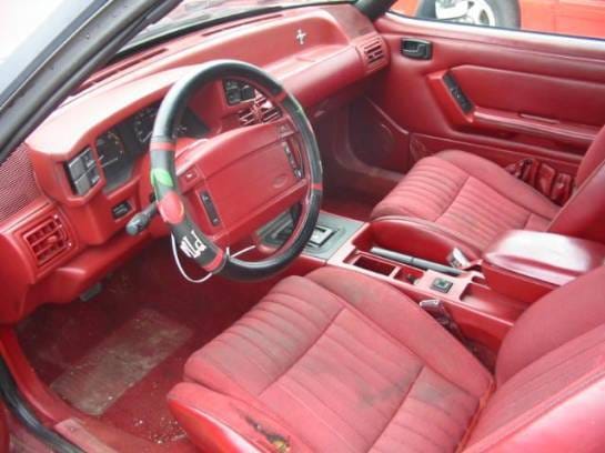 87-93 Ford Mustang Convertible 5 Automatic - Red thumbnail 3