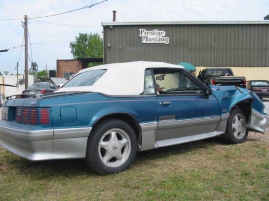 87-93 Ford Mustang Convertible 5 
 - Blue thumbnail 2