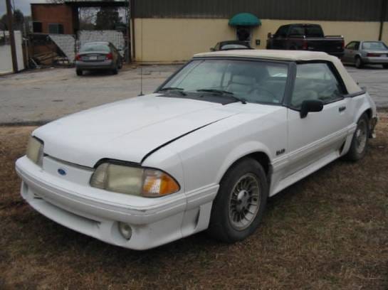 87-93 Ford Mustang Convertible 5 Automatic - White thumbnail 2