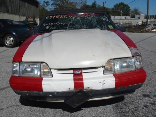 87-93 Ford Mustang Convertible 5 N/A - Red & White thumbnail 2