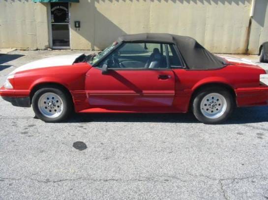 87-93 Ford Mustang Convertible 5 N/A - Red & White thumbnail 3