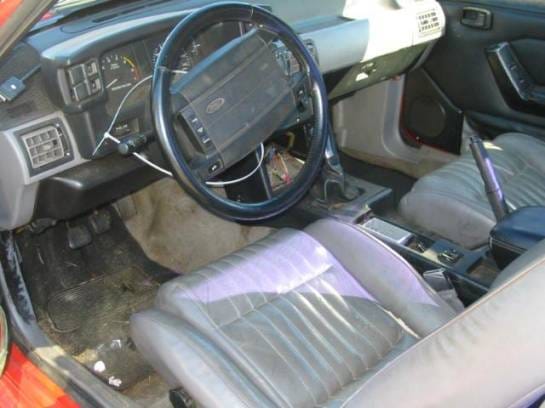 87-93 Ford Mustang Hatchback 5 Manual - Red thumbnail 3