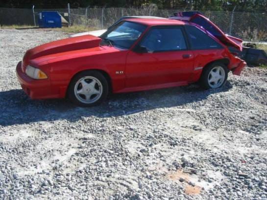 87-93 Ford Mustang Hatchback 5 Manual - Red thumbnail 4