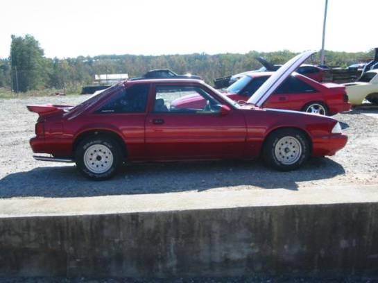 87-93 Ford Mustang Hatchback 5 Manual - Red thumbnail 4