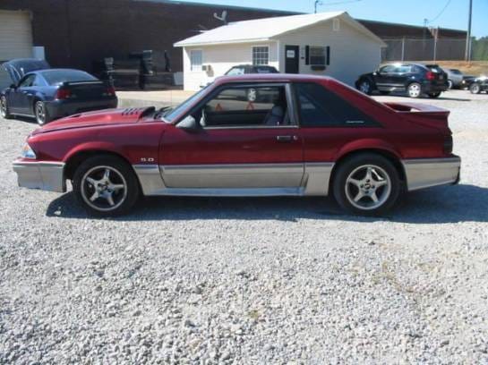 87-93 Ford Mustang Hatchback 5 Manual - Red thumbnail 2