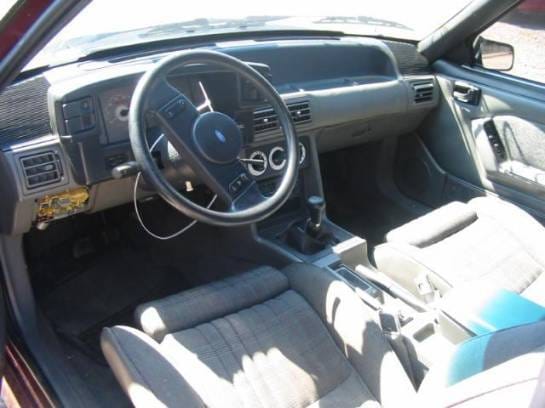 87-93 Ford Mustang Hatchback 5 Manual - Red thumbnail 3