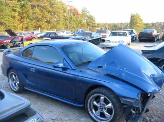 94-98 Ford Mustang Coupe 5 Manual - Blue thumbnail 2