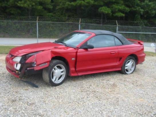 94-98 Ford Mustang Convertible 5 Automatic - Red thumbnail 2