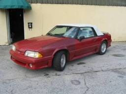 87-93 Ford Mustang Convertible 5 Automatic - Red