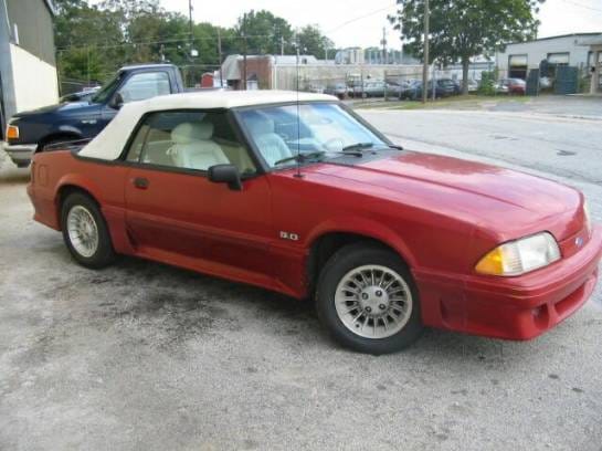 87-93 Ford Mustang Convertible 5 Automatic - Red thumbnail 2