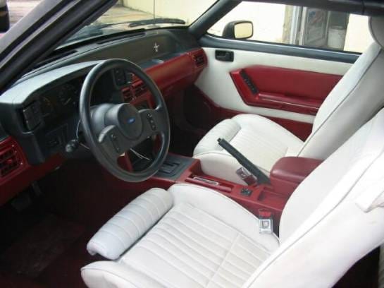 87-93 Ford Mustang Convertible 5 Automatic - Red thumbnail 4