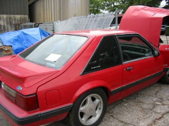 87-93 Ford Mustang Hatchback 5 Automatic - Red thumbnail 2
