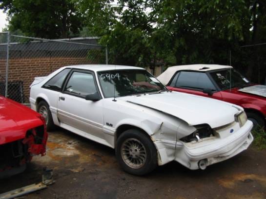 87-93 Ford Mustang Hatchback 5 Manual - White thumbnail 2