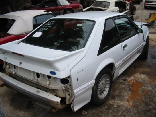 87-93 Ford Mustang Hatchback 5 Manual - White thumbnail 3