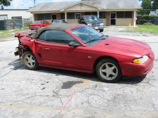 94-98 Ford Mustang Convertible 5 Automatic - Red thumbnail 2