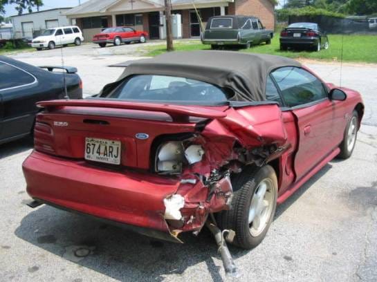 94-98 Ford Mustang Convertible 5 Automatic - Red thumbnail 5