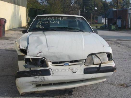 87-93 Ford Mustang Hatchback   - White thumbnail 2