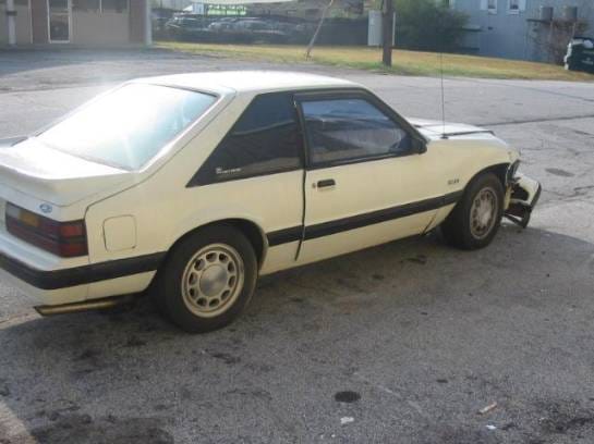 87-93 Ford Mustang Hatchback   - White thumbnail 4